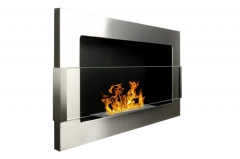 biokrb classic 650 x 400 x 120 mm barva stbrn - nerez 3 bodov hok + sklo + kmeny